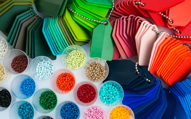 Materia prima de polietileno en pellets